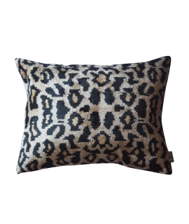 Les Ottomans- Tigerlily Velvet Cushion