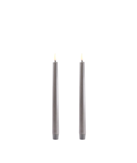 Uyuni Lighting – Led Wax Dinerkaars Grey 2-pack 2,3 X 25,5 Cm