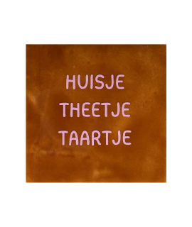 Tegeltje – Huisje theetje taartje