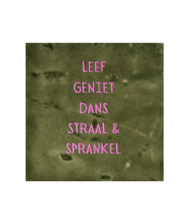 Tegeltje – Leef geniet dans straal & sprankel