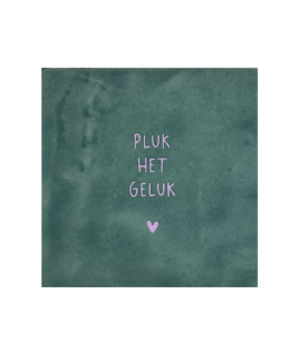 Tegeltje – Pluk het geluk