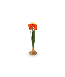 Deco Flower Metal Orange 40cm