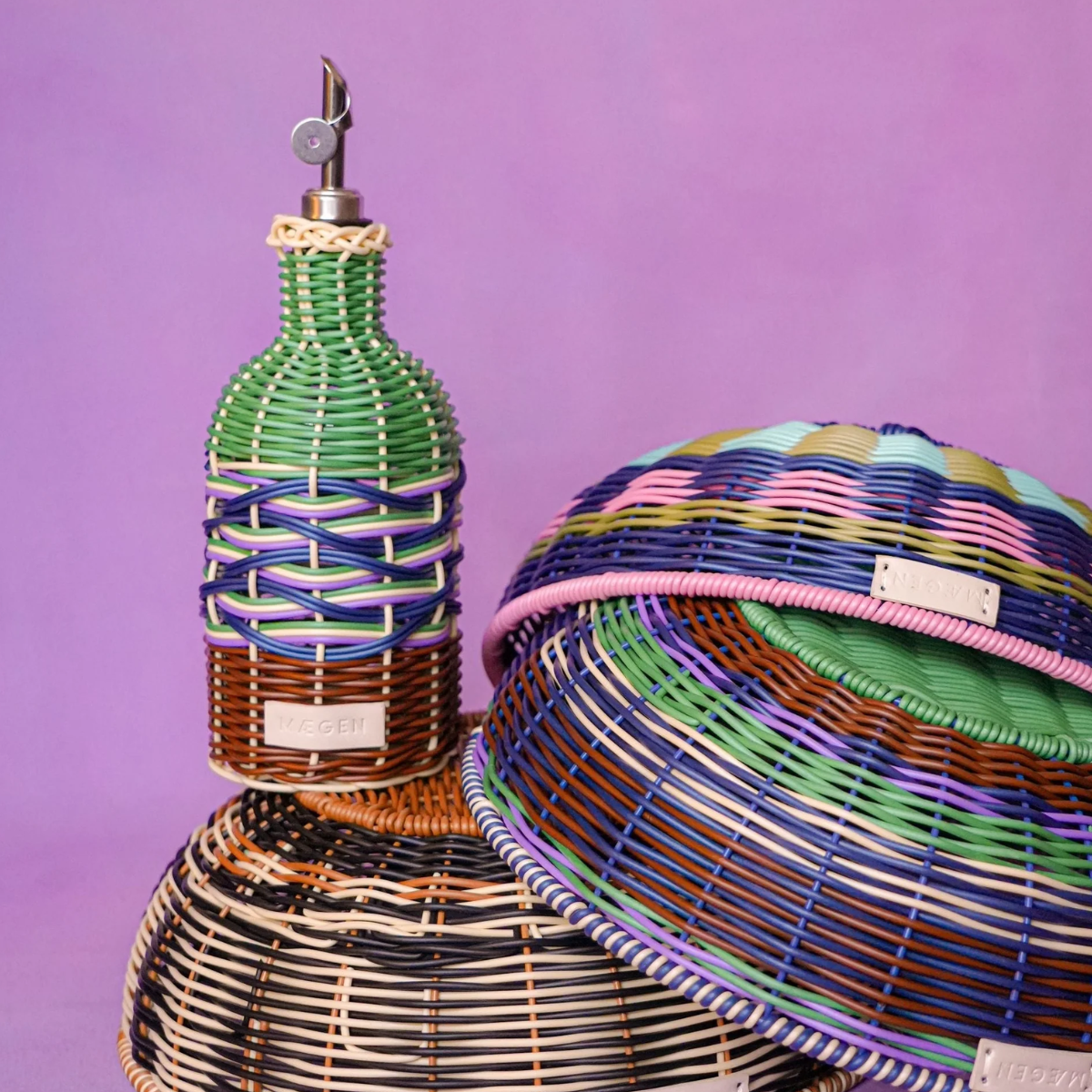 Design olijfolie fles - bruin/groen - MAEGEN Homeware - Afbeelding 2