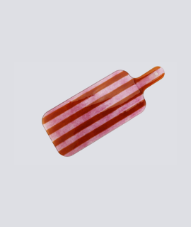 Borrelplank – Glas – Oranje/roze – S