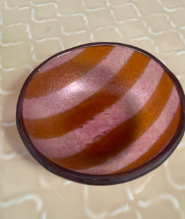 Schaaltje – Glas – Oranje/roze – S