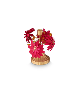 Kandelaar Blooming Tales Metal Red 15x15cm