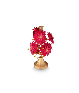 Kandelaar Blooming Tales Metal Red 29x26cm