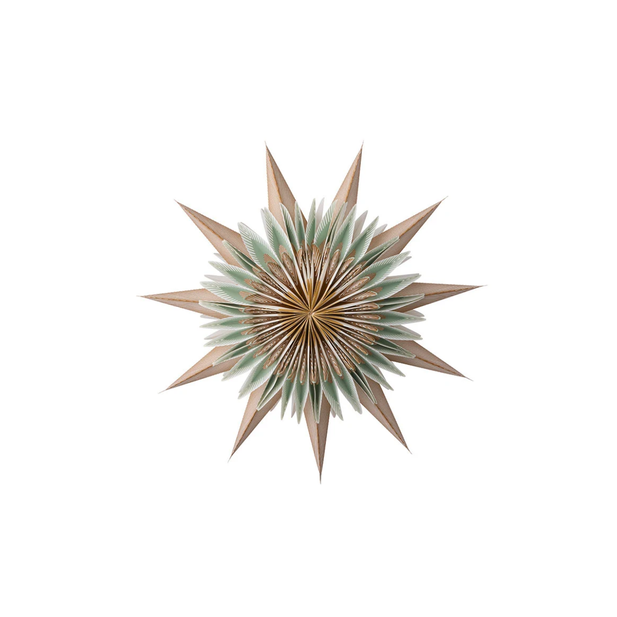 Papieren Kerstster Equinox Mint – 70 cm